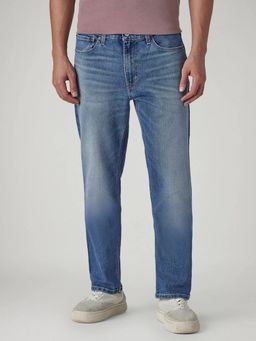Levi's - Mens 513 Light-Blue Slim Straight Fit Mid Rise Jeans