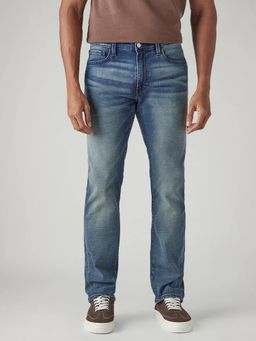 Levi's - Mens 513 Blue Slim Straight Fit Mid Rise Selvedge Jeans
