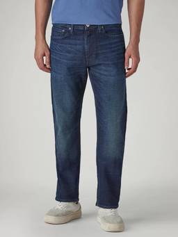 Levi's - Mens 541 Dark-Blue Athletic Tapered Fit Mid Rise Selvedge Jeans