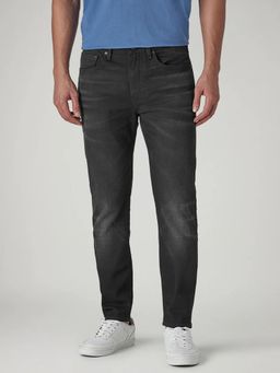 Levi's - Mens 541 Charcoal-Grey Athletic Tapered Fit Mid Rise Selvedge Jeans
