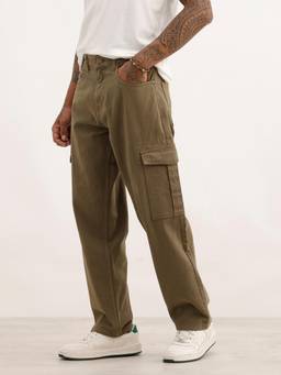 WROGN - Loose Fit Solid Denim Cargo