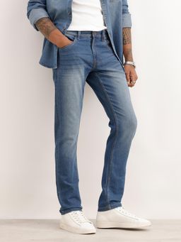 WROGN - Faded Straight Fit Denim Jeans