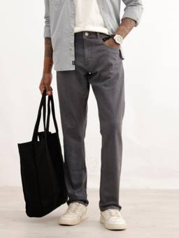 WROGN - Solid Straight Fit Denim Jeans