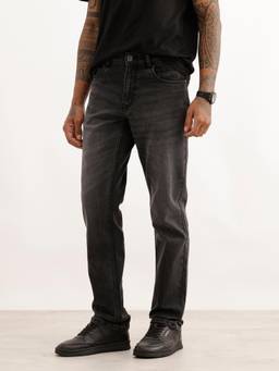 WROGN - Faded Straight Fit Denim Jeans