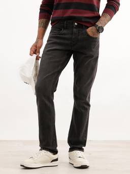 WROGN - Solid Straight Fit Denim Jeans