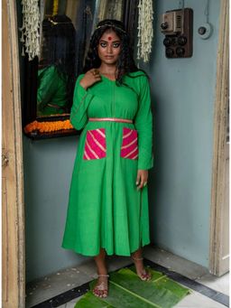 PRATHAA - Ehsaas Sneh Green Dress