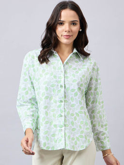 Style Quotient - Women Printed Oversize Shirt