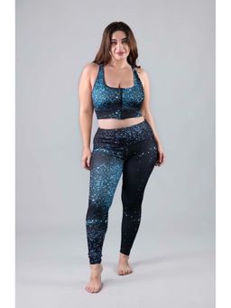 Keepfit - Black Printed Sleeveless Top And Tight