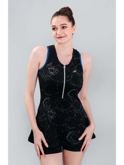 Keepfit - Black Printed Sleeveless Top and Shorts