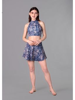 Keepfit - Multi-Color Printed Sleeveless Top And Skirt