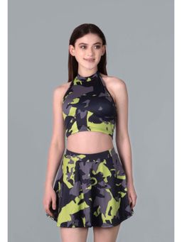Keepfit - Multi-Color Printed Sleeveless Top And Skirt