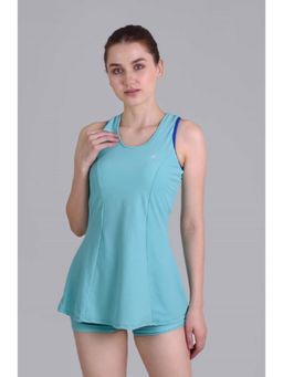 Keepfit - Blue Solid/Plain Sleeveless Top And Shorts