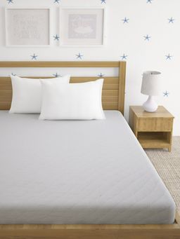 HOSTA HOMES - White Cotton Quilted King Size Mattress Protector