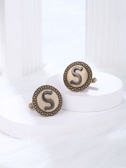 Cosa Nostraa - Stylish S Metallic Cufflinks