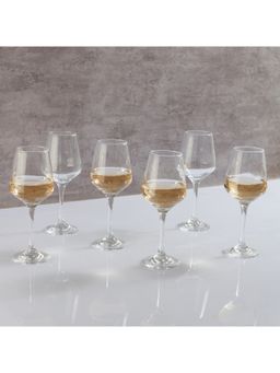 HomeTown - Infinity Glass Wine Glass Set Of 6 In Transparent Colour