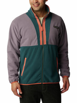 Columbia - Mens Purple Back Bowl Remastered Full Sleeve Trekking Hiking Fleece Jacket