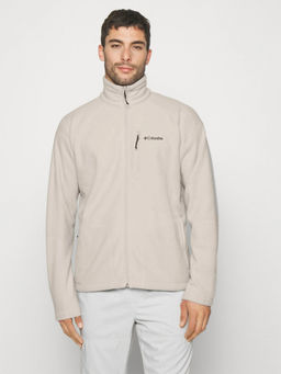 Columbia - Mens Beige Fast Trek Ii Full Sleeve Trekking Hiking Fleece Jacket
