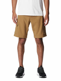 Columbia - Mens Khaki Silver Ridge Utility Cargo Trekking Hiking Shorts with Belt