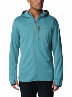 Columbia - Mens Blue Park View Hoodie Full Sleeve Trekking Hiking Fleece Jacket