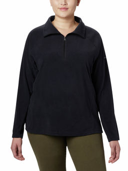 Columbia - Womens Black Glacial Iv 1/2 Zip Full Sleeve Trekking Hiking Fleece Jacket
