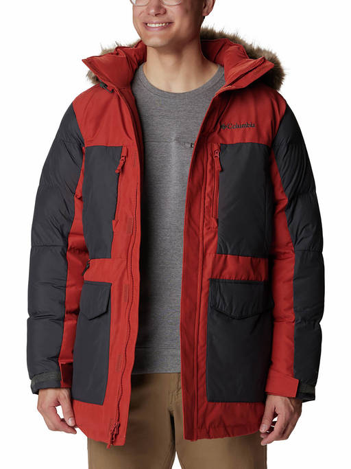 Buy Columbia Mens Red Marquam Peak Fusion Parka Full Sleeve 