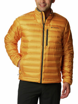 Columbia - Mens Yellow Pebble Peak Down Full Sleeve Trekking Hiking Jacket