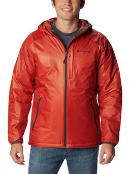 Columbia - Mens Red Arch Rock Double Wall Elite Hooded Full Sleeve Trekking Hiking Jacket