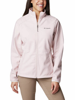 Columbia - Womens Pink Kruser Ridge Ii Softshell Full Sleeve Trekking Hiking Jacket