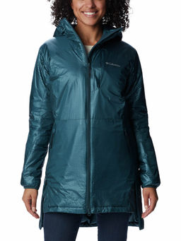 Columbia - Womens Teal Arch Rock Double Wall Elite Mid Full Sleeve Trekking Hiking Jacket