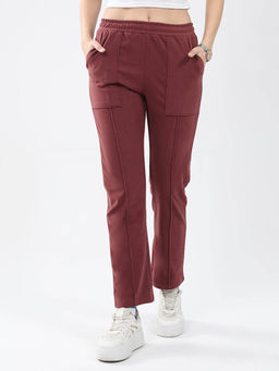 Monte Carlo - Women's Regular Fit Casual Pant Rust