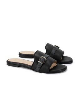 Guess - Women Black Coal Textured Palak Flats