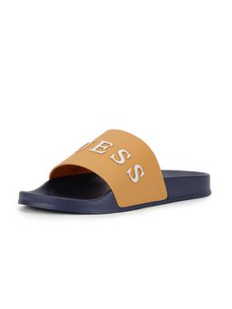 Guess - Men Yellow Typography Sliders
