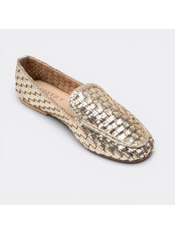 CHLLEN - Celeste Woven Metallic Ballerina Gold