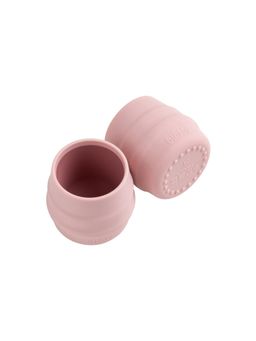 Bibado - Pink Sippit Silicone Open Non-Slip Drinking Cup for Babies (Pack of 2)