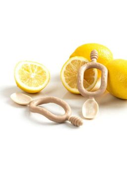 Bibado - Yellow 2 in 1 Easy Grip Spoon and Dipper for Self Feeding Infants (Pack of 2)