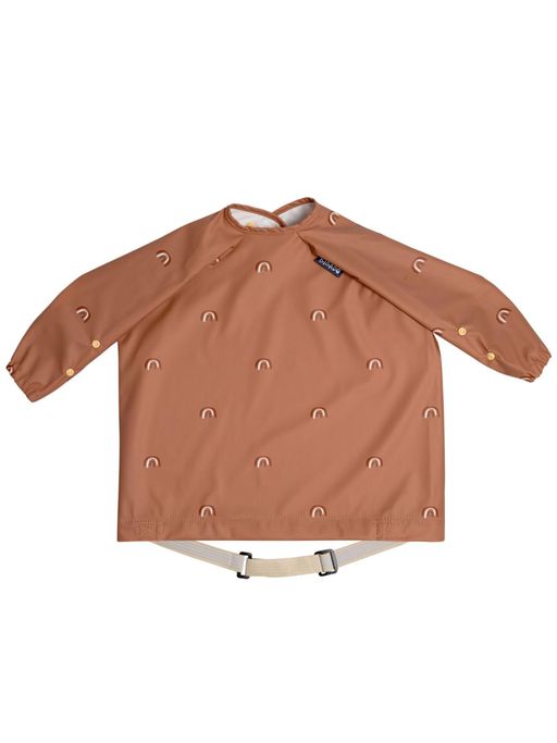 Bibado Brown Chasing Rainbow Print Stain & Water Proof Coverall Bib