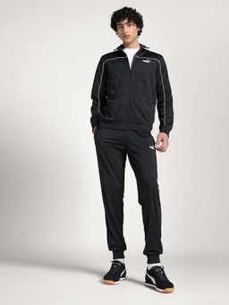 Puma - Men Poly Piping Black Jacket & Trackpant (Set of 2)