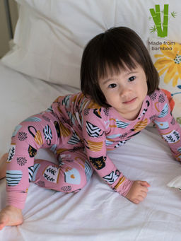 The Plush Club - Bamboo Full Sleeves Cups Coordinating T-Shirt & Pyjama (5 Years) (Set of 2)