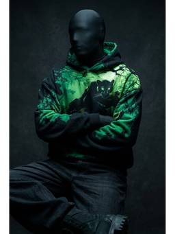 CLAZZEY - Unisex Jungle Phantom Printed Hoodie