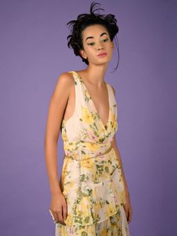 Odette - Stunning Gold Mettalic Gold Chained Embellished Waist Belt