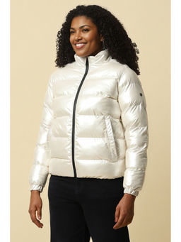 Allen Solly - Women White Solid Casual Jacket