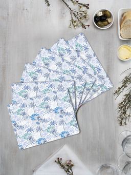 Space of Joy - Tropical Palm Vector Premium Printed Rectangular MDF Wooden Placemats