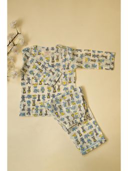 ADYA - Unisex Teddy Bear Cotton Top and Pyjama