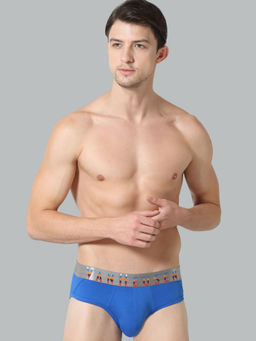 Van Heusen Innerwear - Men Colour Fresh & Elasticized Waistband Briefs - Blue