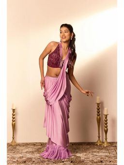 NAVA AURA - Playful Orchidea Saree