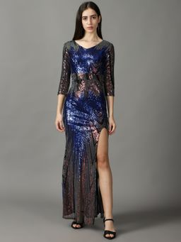SHOWOFF - Womens Bodycon Metallic Embellished Dress