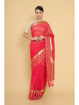 Soch - Red Organza Embellished Sequined with Unstitched