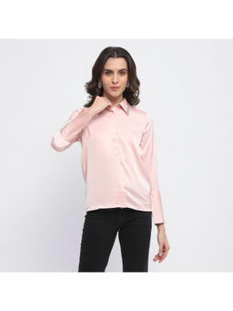 Madame - Embellished Collar Peach Shirt