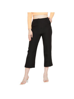 Madame - Women Mid Rise Black Culottes