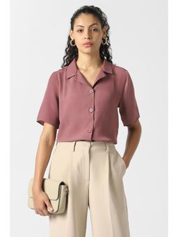 Van Heusen - Pink Polyester Regular Half Sleeves Shirt